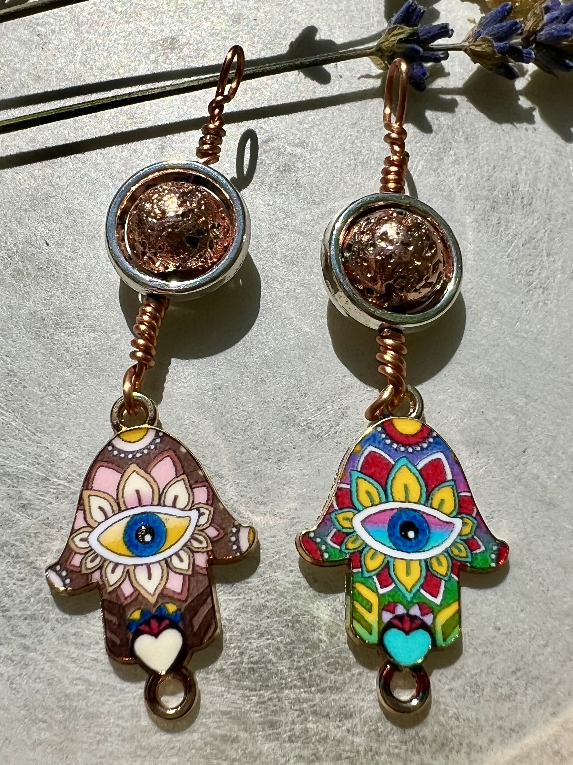 Boho Charms 2er-Set Hamsa-Anhänger