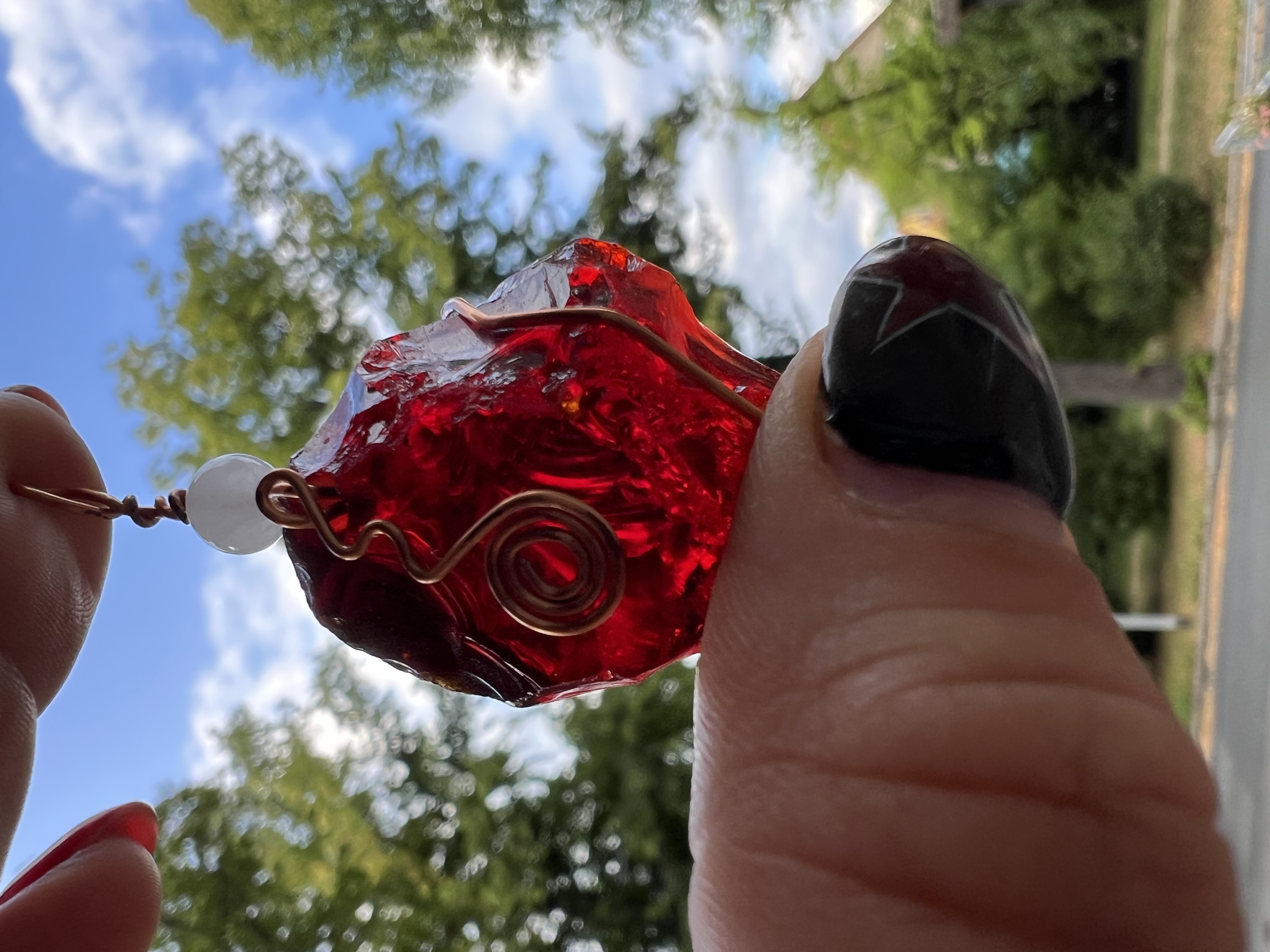 Ember Heart Andara Kristall Anhänger